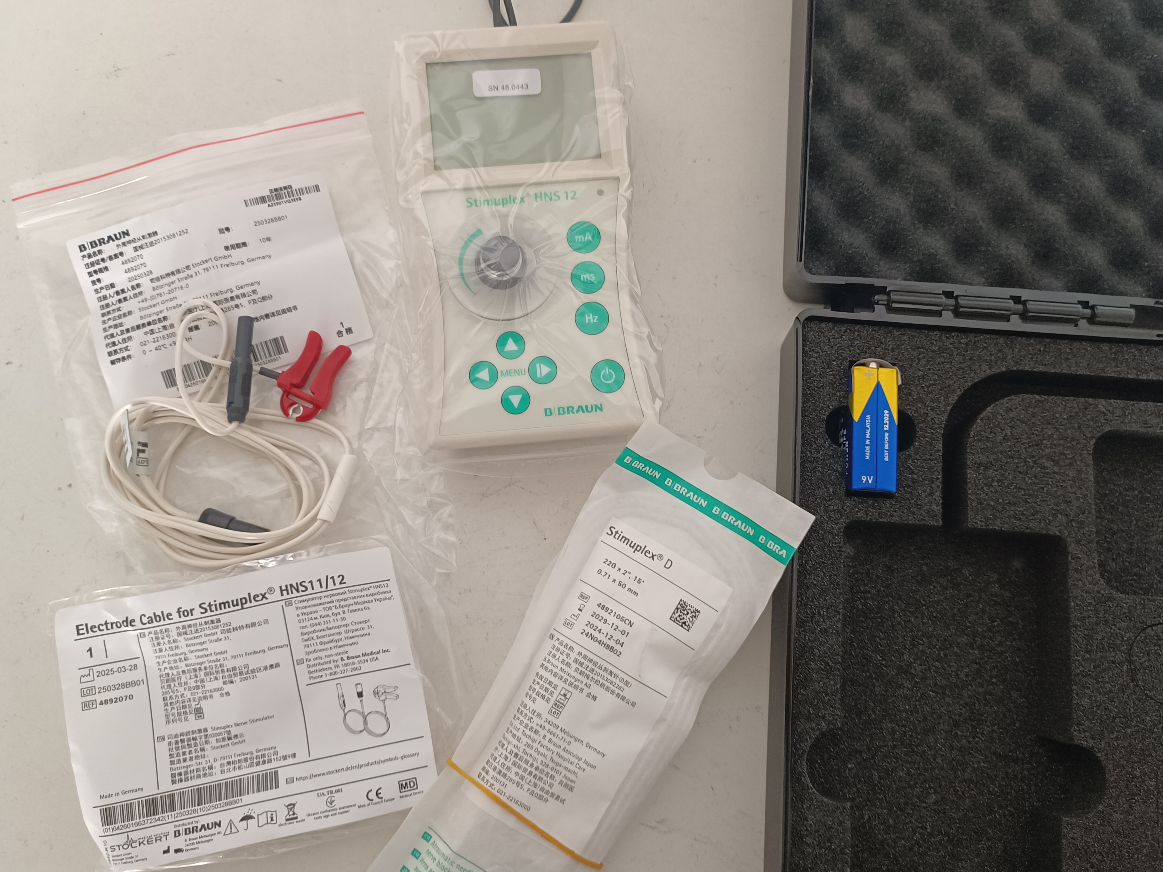 德國貝朗外周神經(jīng)叢刺激器電極線患者電纜線4892070