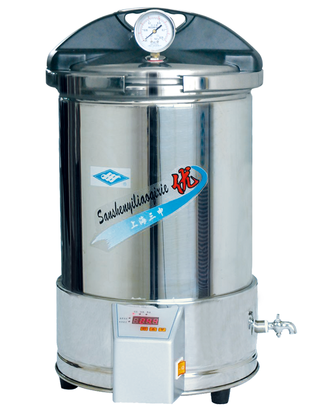 上海三申手提式不銹鋼壓力蒸汽滅菌器YX280/15