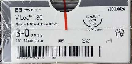 柯惠Covidien可吸收縫合線VLOCL0624