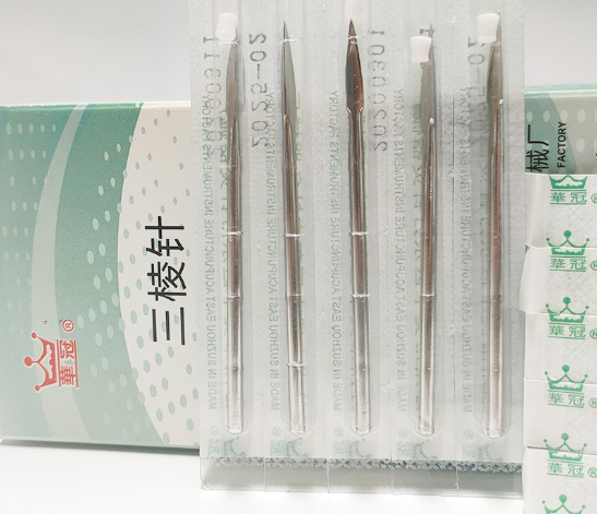 蘇州華冠東方針灸牌一次性使用無菌三棱針一體成型式