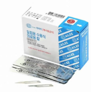 韓國(guó)愛麗AILEE一次性使用無菌手術(shù)刀片11號(hào)