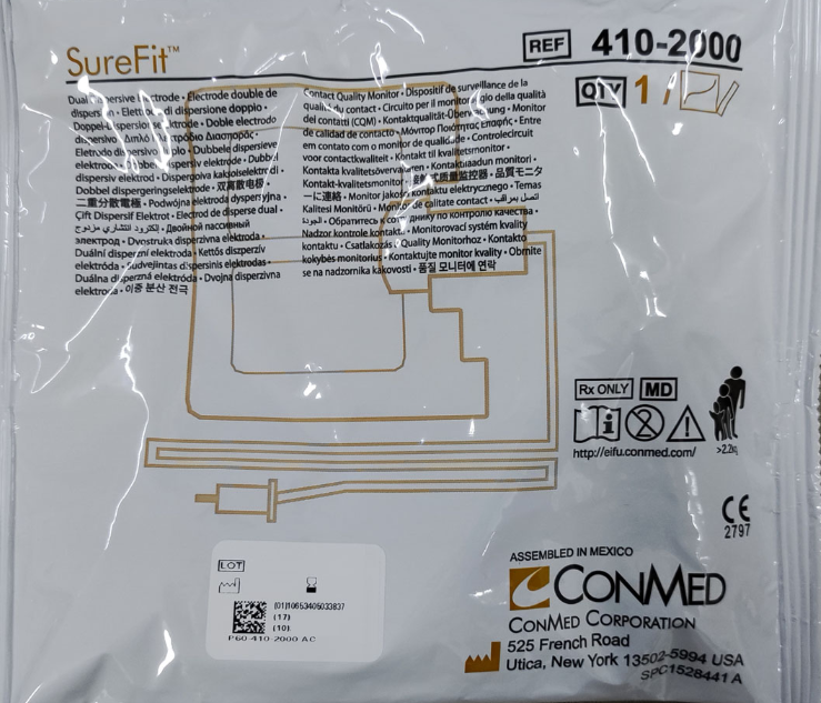 美國康美ConMed中性電極410-2000